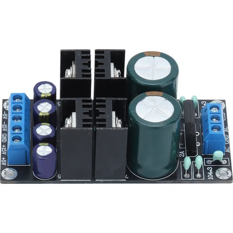 Alimentation module régulée double sortie 15V 5V, entrée AC 10-24V, régulateurs 7915+7815, carte stabilisée. (1/5)