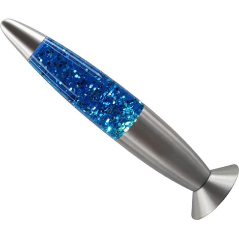 Veilleuse Décorative Bleue à Paillettes Lampe de Chevet (1/5)
