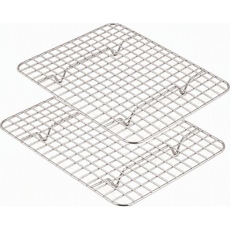 Grille de refroidissement en inox 201 en treillis 30 x 23 cm, lot de 2 (1/5)