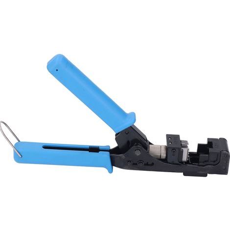 90° abgewinkeltes Keystone RJ45 Crimp-Schnellanschlusswerkzeug für Everest Media CAT6 5e CAT6A Steckverbinder (1/5)
