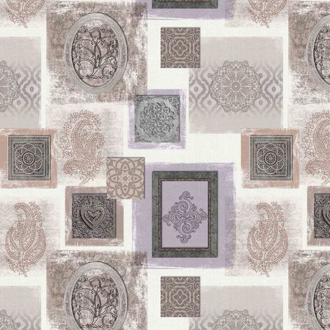 Nappe Toile cirée au mètre Galante Naturel