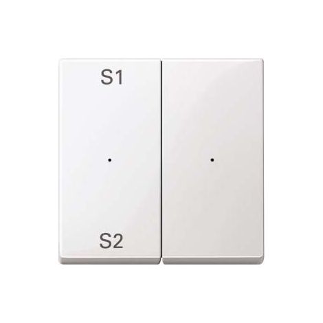Schalter merten meg5226-0319 glänzende Oberfläche Maße 7,4x7,4 cm