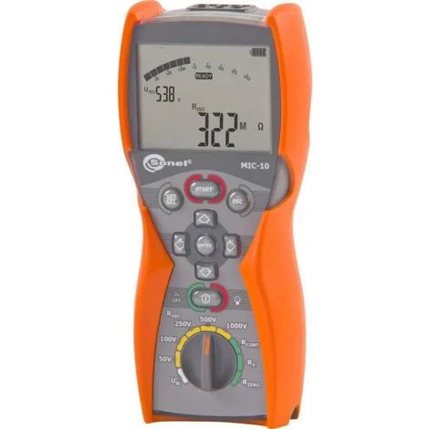 Sonel MIC-10 Probador de aislamiento robusto IP67