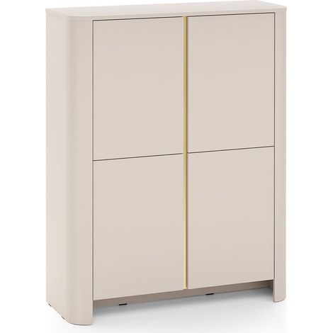 Armoire, Cachemire, 103 x 39 x 132 cm  Meuble moderne aux bords arrondis (1/5)