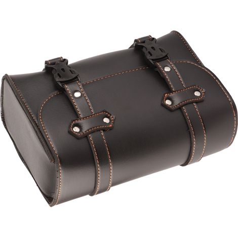 Sacoches latérales universelles pour moto, pochette de rangement pour outils, résistantes aux intempéries, en cuir PU. (1/5)