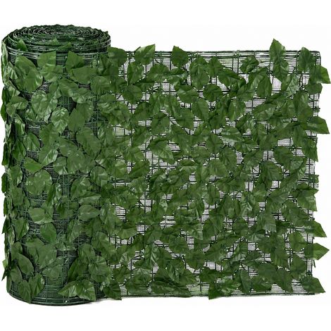 Siepe Finta con Rete Ombreggiante Effetto Lauro per Privacy 100x300 CM (1/5)