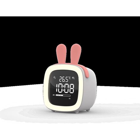 Réveil de Chevet Dessin animé Enfants Horloge Bureau Rechargeable (1/5)