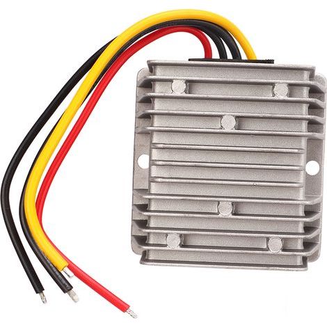 Jeffergarden Régulateur de convertisseur de puissance de voiture DC 24V à 12V 20A 240W IP68, convertisseur Buck DC étanche pour moteur Dashcam voiture camion (1/4)
