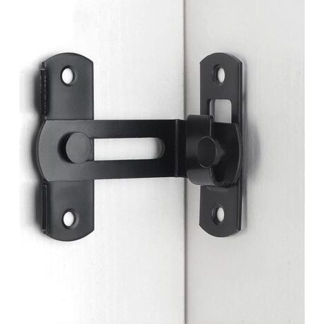 Verrou de porte coulissante à 90 degrés pour porte de grange mobile à angle droit (1/5)