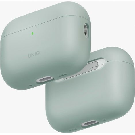 Uniq Lino Hülle für AirPods Pro 3. Generation, Silikon, Grün (1/5)