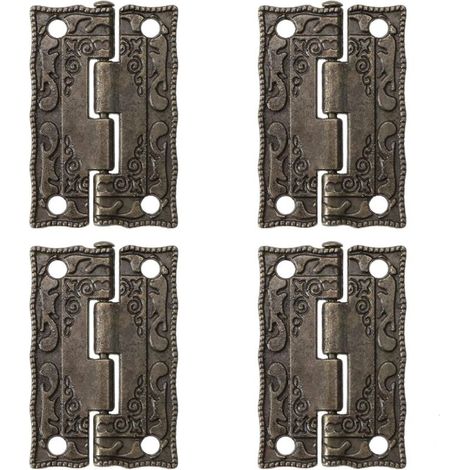 KZQ Schiebetürschiene (2er-Pack), Innenschiebetürbeschläge aus Stahl, Wandmontage unten, mit Schrauben (1/4)