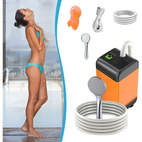 Douche de Camping Portable, Pompe de douche électrique Intelligent Extérieure étanche Voyage de Camping - 4800mAh (1/5)