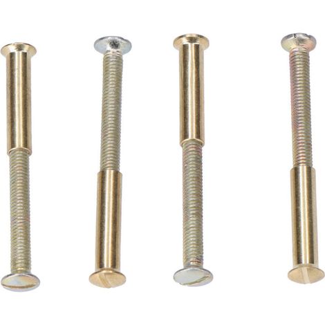 Vis de montage en laiton 4 pièces – Résistantes à la corrosion – Pour bois, métal, plastique – 85253