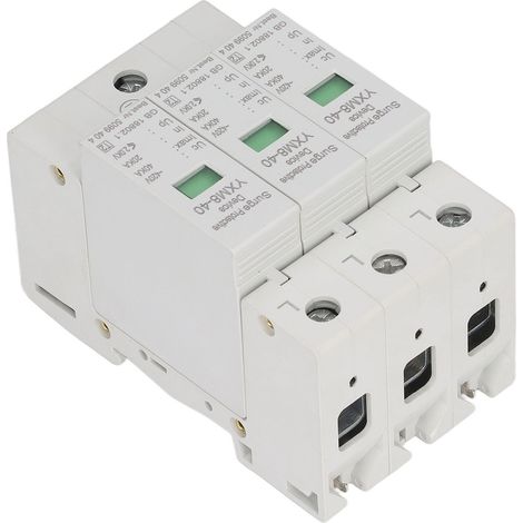 Parafoudre 3P 40kA 420V Protection Surtension Paratonnerre Équipement Sécurité (1/5)