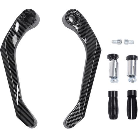 Motorrad-Handschützer aus Aluminiumlegierung für Brems- und Kupplungshebel, winddicht, schwarz (1/5)