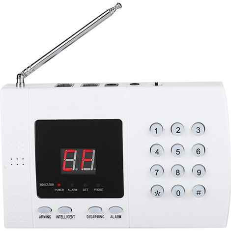 Système d'alarme anti-intrusion sans fil 433 MHz avec détecteur de fumée et numérotation automatique. (1/5)