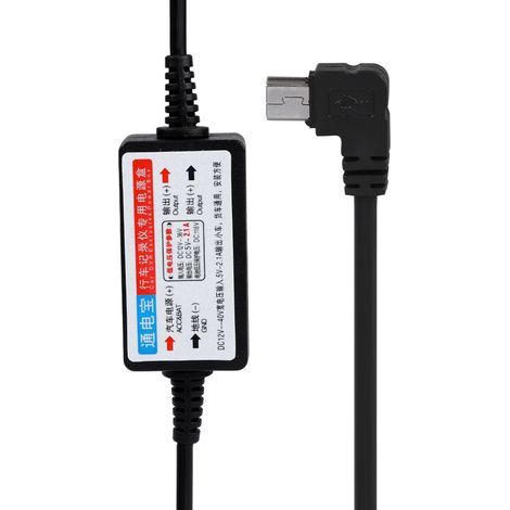 Mini-USB-Konverter 12 V auf 5 V mit Unterspannungsschutz – 3 m langes Aufwärtskabel für sichere Stromversorgung