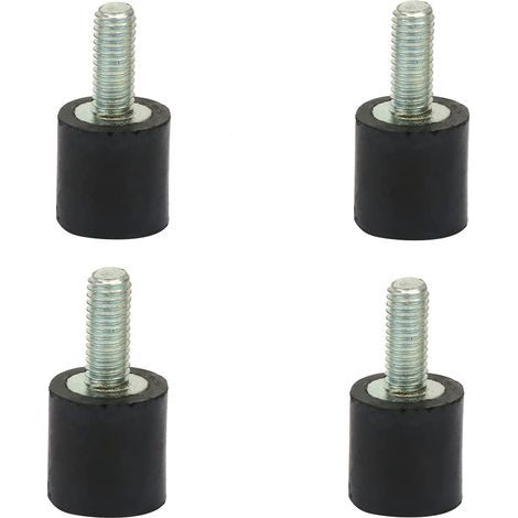 4 pièces M3 M5 M6 Supports en Caoutchouc, Anti Vibration Silent Block, Voiture Bateau Bobines Noir et Argent, Amortisseur Anti Vibration(VD88 M38). (1/4)
