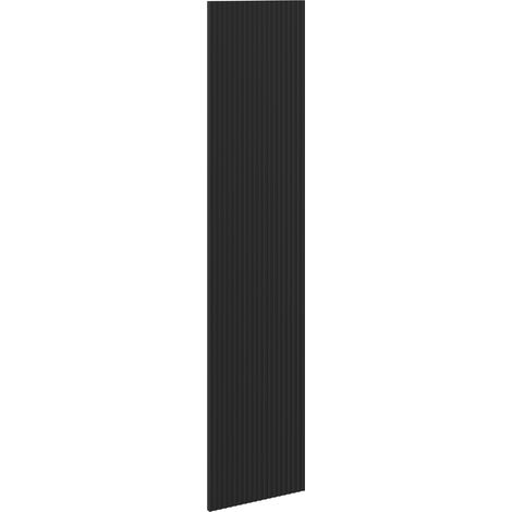 Mexen Rivel frente acanalado para el cuerpo del gabinete de baño 35 x 160 cm, negro mate - 91A21-1600-300-1-71 (1/2)
