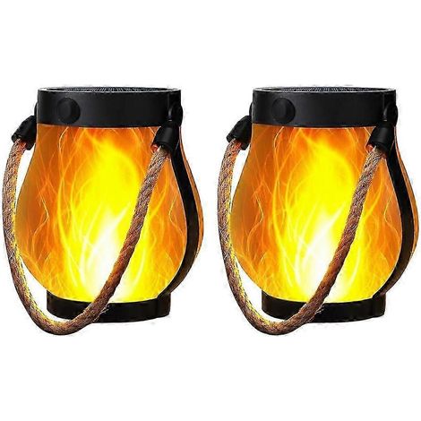 Lanternes solaires, lampes à flamme clignotante, deux ports USB et suspensions lumineuses solaires. (1/5)