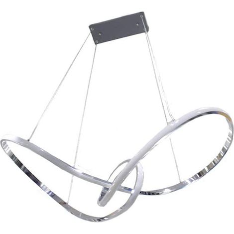 Lampadario led moderno lampada a sospensione 38 watt luce bianca fredda 6500k (1/4)