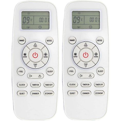 Packung mit 2 Ersatzfernbedienungen DG11L1-03 für Hisense Klimaanlagen DG11L1-03, DG11L1-01 und DG11L1-04 (1/5)