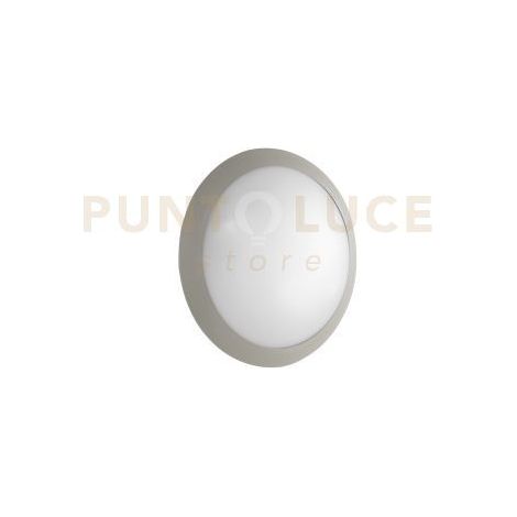 PLAFONIERA BASE SILVER  D.30CM 2LUCI ATTACCO E27 IP65