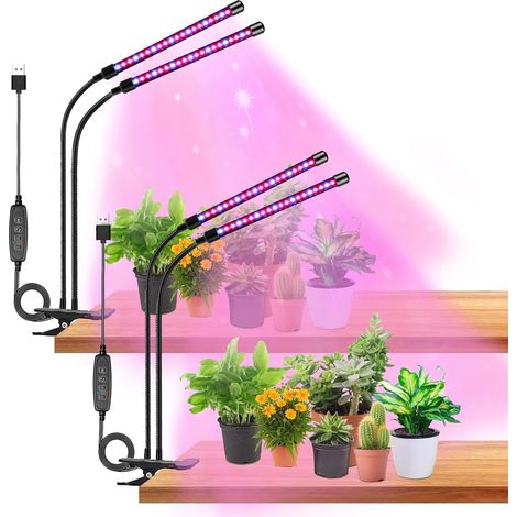 Pflanzenlampe LED, Pflanzenlicht, 240 LEDS Pflanzenleuchte Vollspektrum Pflanzenlampe für Zimmerpflanzen mit Zeitschaltuhr 3 Farbmodi 10 Lichtstärken ,22 Köpfe Wachstumslampe für Gartenarbeit (1/5)