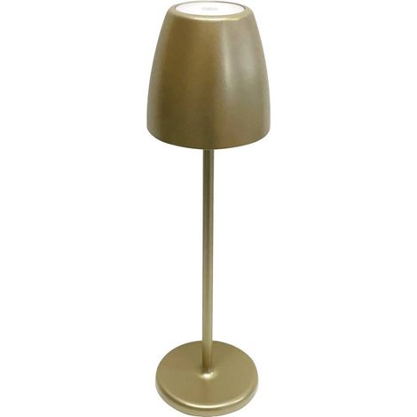 Megatron TAVOLA MT68058 Lampada da tavolo a batteria LED (monocolore) 2 W Oro (1/3)