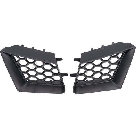,Grille supérieure de pare-choc avant, 2 pièces, gauche droite, noir mat, remplacement pour Seat Ibiza Cordoba 6L 2002 – 2009