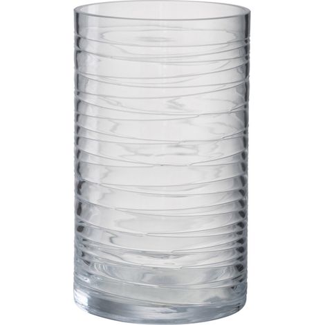 Photophore Design "Lignes Verre" 22cm Transparent (1/3)
