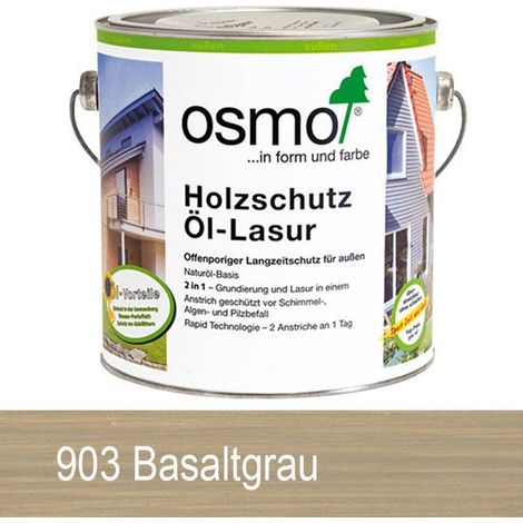 Osmo Holzschutz Öl-Lasur Basaltgrau 2,50 l - 12100027 (1/4)