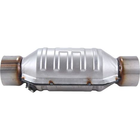 Convient aux convertisseurs catalytiques à usage général de 3 pouces et 400 mesh, fonctionnement silencieux, débit élevé, convertisseurs catalytiques ronds en acier inoxydable Euro 1. (1/5)