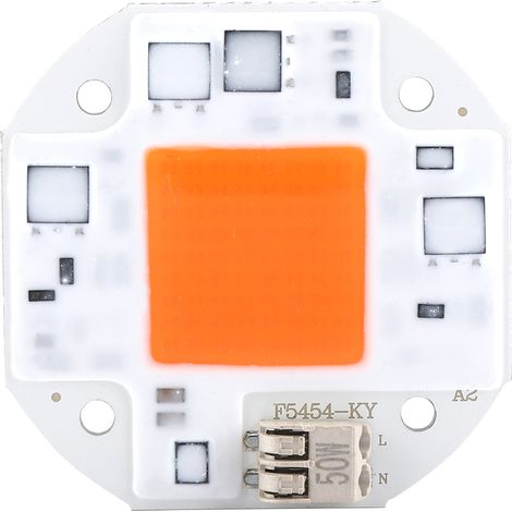 Chip LED in alluminio 120° AC100-260V – spettro completo 380-840NM – 50W spettro completo
