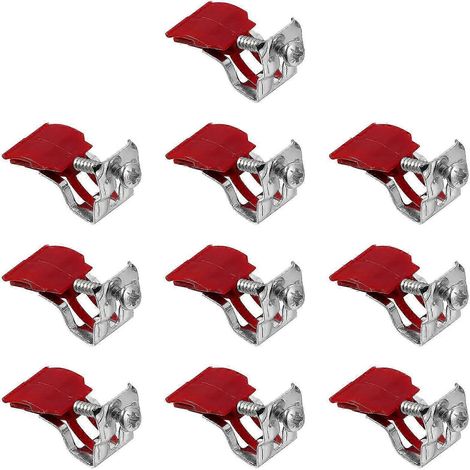 Lot de 10 clips de fixation sans perçage pour évier de cuisine, support et fixation pour évier (Édition B) (1/5)