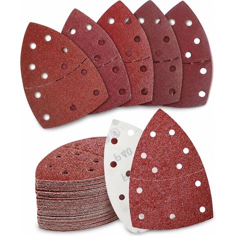 30Pcs Papier abrasif, Grain 40, pour Ponceuse Électrique (1/5)