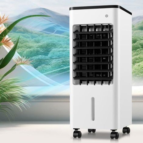 Ecleanfy - Climatiseur Portable avec 3 Vitesses, minuterie 7.5 h, réservoir de 6 L, rafraîchisseur d'air par évaporation avec télécommande (1/5)