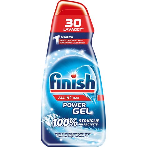 Power Gel Lavastoviglie Tutto in 1 Max Brill Geschirrspülgel 600 ml – Finish (1/2)