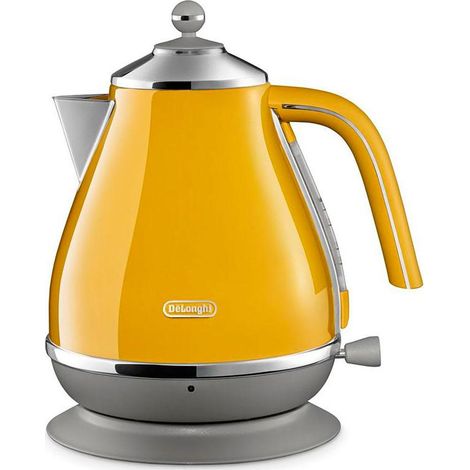 Delonghi Icona Capitals Bouilloire électrique jaune 1,7L (1/3)