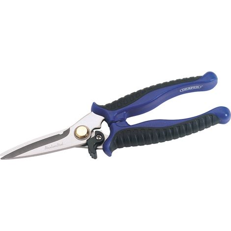 Draper Universal Snips 200mm for Steel, Copper, Aluminum, Sheet Metal, Carpet & Rubber + Draper 81431 Hickory Shaft 1kg (2.2lb) Club Hammer (1/5)
