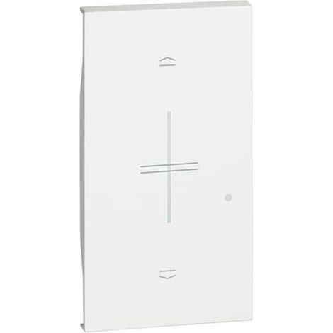Enjoliveur Living Now with Netatmo pour interrupteur de volets 2 modules -blanc BTICINO BTKW32M2