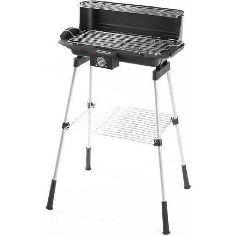Barbecue de table électrique Orbegozo 2200W avec pieds. Dimensions de la grille: 39x21,5 cm
