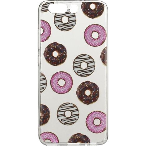 Coque arrière souple pour Huawei P10 Plus - Motif donuts - Transparente - Étui de protection (1/4)