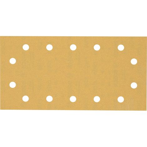 Bosch 50x Expert C470 Papier abrasif à 14 trous pour ponceuses vibrantes 115 x 230 mm G 180 - 2608900947