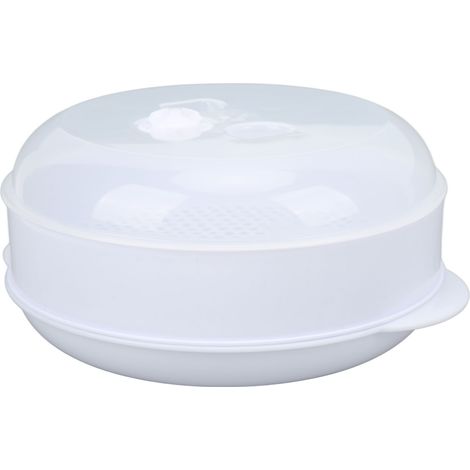 Cuiseur vapeur pour four à micro-ondes pour la cuisson du riz, des plats et des petits pains vapeur, avec couvercle, récipient vapeur en plastique, couvercle de conservation des aliments, disponible e (1/5)