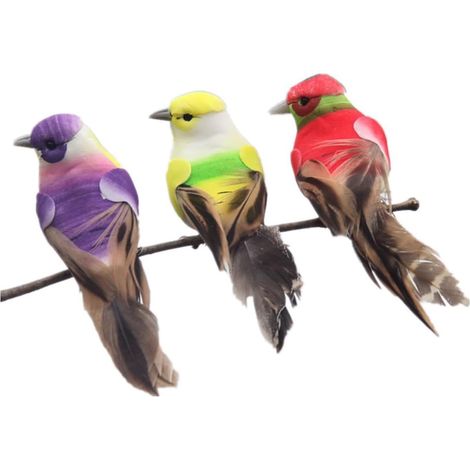 Stück Künstliche Vögel aus Feder Naturgetreu and Detailreich