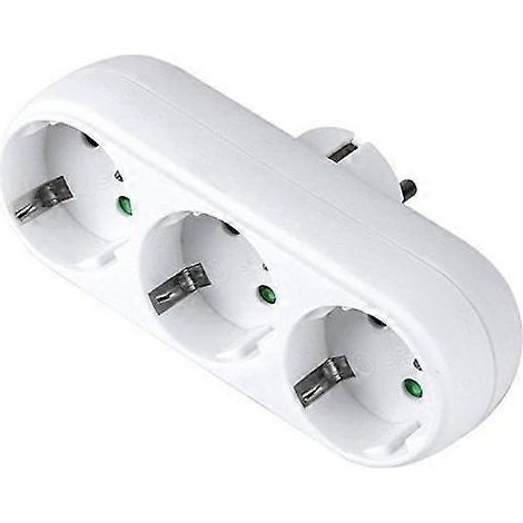 EU-geerdeter Wandsteckdosenadapter, Verlängerungskabel, Steckdosenkonverter, 3500 W