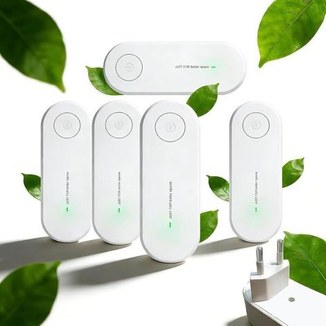 Air purifier — Plug-in model, quiet operation, 360° full purification ideal for bedrooms and bathrooms. (1/5)