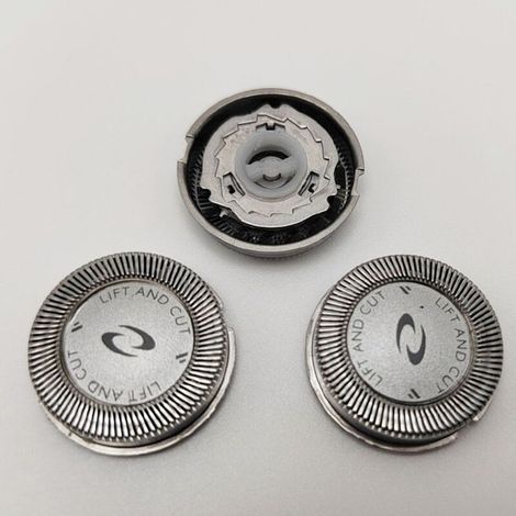 Lot de 3 têtes de rasoir de rechange HQ2 compatibles avec Philips HS545 HQ2 HQ26 HQ282 HQ283 HS655 HS660 HS555. Accessoires pour têtes de rasoir, grilles et lames. (1/5)