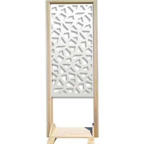 SEGMENTI - Separè - Paravento modulabile - 70x190cm - in Legno e PVC - Colore: bianco (1/4)